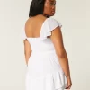 Φόρεμα Flutter Sleeve Pinch Bust Mini Skort Φόρεμα Flutter Sleeve Pinch Bust Mini Skort