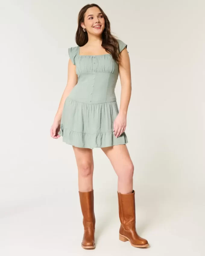 Φόρεμα Flutter Sleeve Skort Φόρεμα Flutter Sleeve Skort