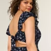 Μίνι φόρεμα Flutter Sleeve V-Waist Μίνι φόρεμα Flutter Sleeve V-Waist