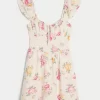 Μίνι φόρεμα Flutter Sleeve V-Waist Μίνι φόρεμα Flutter Sleeve V-Waist