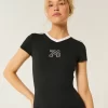 Gilly Hicks Active Graphic Baby Tee Gilly Hicks Active Graphic Baby Tee