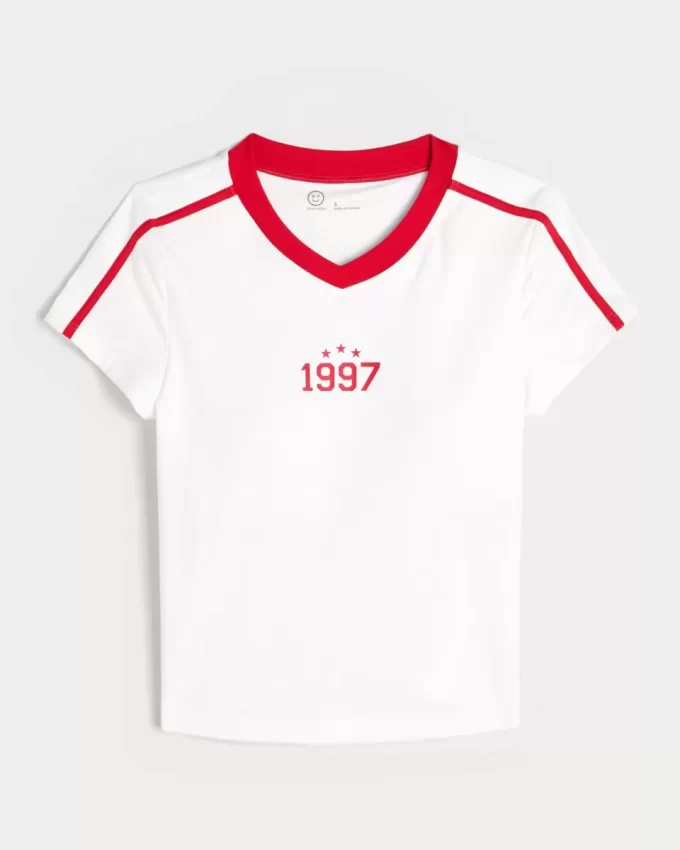 Gilly Hicks Active Graphic Baby Tee Gilly Hicks Active Graphic Baby Tee