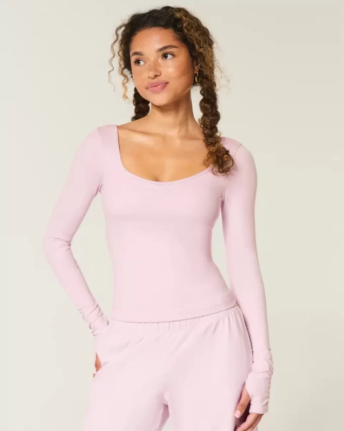 Gilly Hicks Active Recharge Cinch Sweetheart Top
