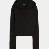Gilly Hicks Active Recharge Hooded Crop Zip-Up Top Gilly Hicks Active Recharge Hooded Crop Zip-Up Top