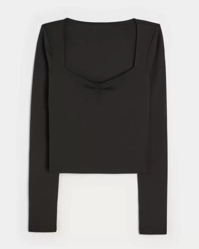 Gilly Hicks Active Recharge Ruched Sweetheart Top Gilly Hicks Active Recharge Ruched Sweetheart Top