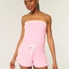 Gilly Hicks Cozy Strapless Waffle Onesie Gilly Hicks Cozy Strapless Waffle Onesie