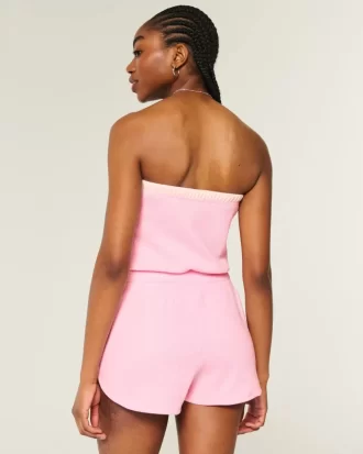 Gilly Hicks Cozy Strapless Waffle Onesie