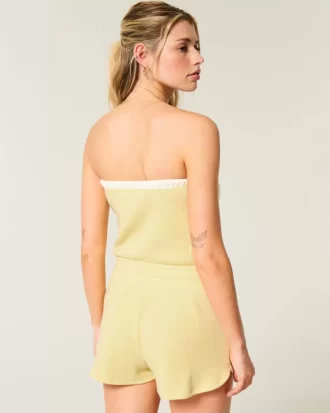 Gilly Hicks Cozy Strapless Waffle Onesie Gilly Hicks Cozy Strapless Waffle Onesie