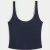 Gilly Hicks Cozy Waffle Lace Trim Tank Gilly Hicks Cozy Waffle Lace Trim Tank