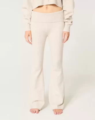 Πουλόβερ Gilly Hicks με πλεκτό Foldover Waist Flare Pants