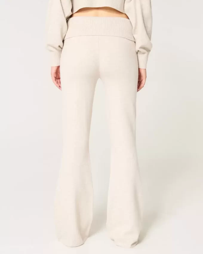 Πουλόβερ Gilly Hicks με πλεκτό Foldover Waist Flare Pants Πουλόβερ Gilly Hicks με πλεκτό Foldover Waist Flare Pants