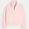 Gilly Hicks Sherpa Zip-Up Top