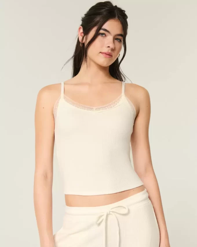 Gilly Hicks Waffle Lace Cami Gilly Hicks Waffle Lace Cami