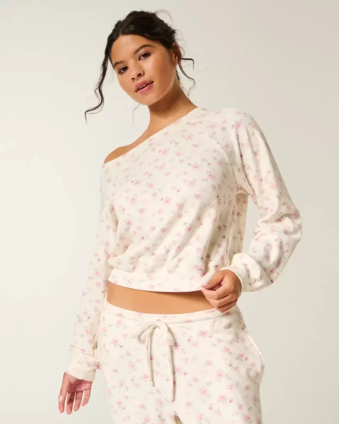 Gilly Hicks Waffle Off-the-Shoulder Top Gilly Hicks Waffle Off-the-Shoulder Top