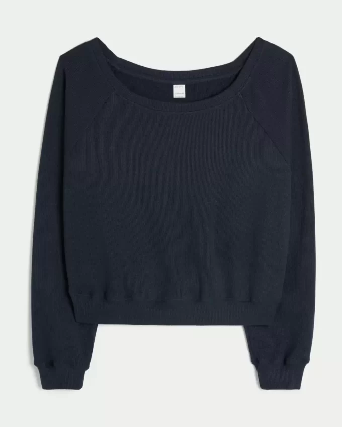 Gilly Hicks Waffle Off-the-Shoulder Top Gilly Hicks Waffle Off-the-Shoulder Top