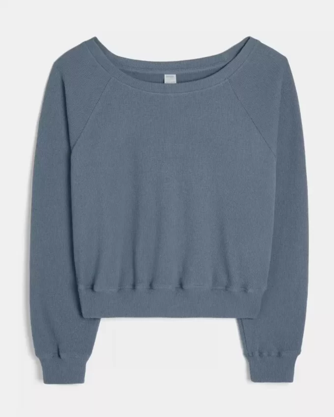 Gilly Hicks Waffle Off-the-Shoulder Top Gilly Hicks Waffle Off-the-Shoulder Top