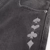 Πλυμένο μαύρο χαρτί Τζόκερ Graphic Skater Baggy Jeans Πλυμένο μαύρο χαρτί Τζόκερ Graphic Skater Baggy Jeans
