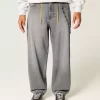 Grey Skater Baggy Jeans