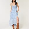 Ασύμμετρο φόρεμα Halter Maxi