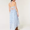 Ασύμμετρο φόρεμα Halter Maxi