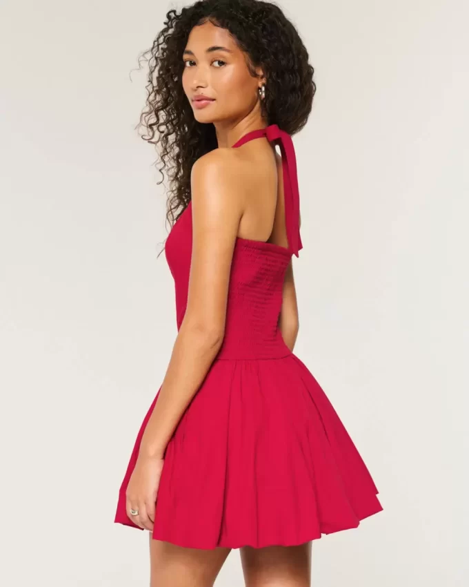 Φόρεμα Halter Mini Bubble Skort Φόρεμα Halter Mini Bubble Skort