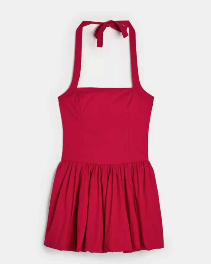 Φόρεμα Halter Mini Bubble Skort Φόρεμα Halter Mini Bubble Skort