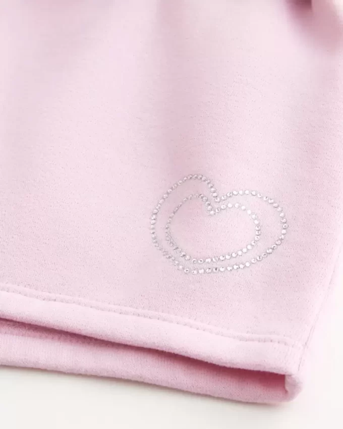 Μίνι σορτς Heart Graphic Fleece Μίνι σορτς Heart Graphic Fleece