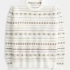 Πουλόβερ μεγάλου μεγέθους Heart Pattern Crew Πουλόβερ μεγάλου μεγέθους Heart Pattern Crew
