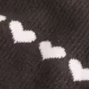 Πουλόβερ μεγάλου μεγέθους Heart Pattern Crew Πουλόβερ μεγάλου μεγέθους Heart Pattern Crew
