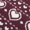 Πουλόβερ μεγάλου μεγέθους Heart Pattern Crew Πουλόβερ μεγάλου μεγέθους Heart Pattern Crew
