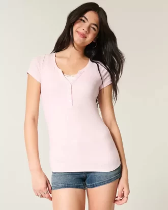 Κοντομάνικο Henley
