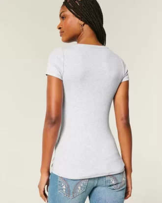 Κοντομάνικο Henley