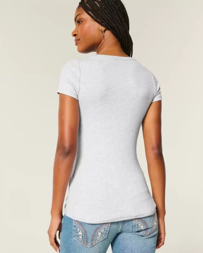 Κοντομάνικο Henley Κοντομάνικο Henley