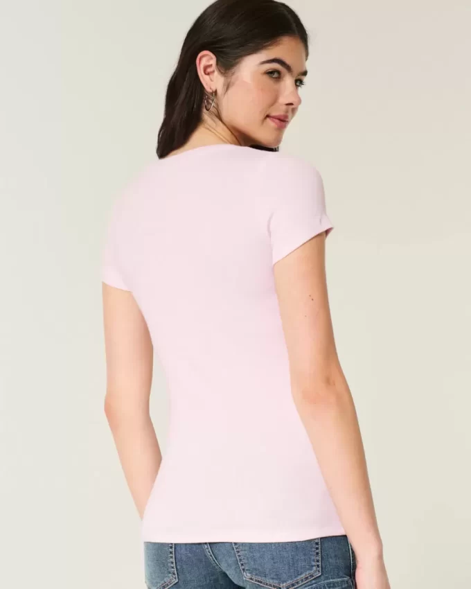 Κοντομάνικο Henley Κοντομάνικο Henley