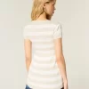 Κοντομάνικο τοπ Henley Babydoll Κοντομάνικο τοπ Henley Babydoll