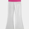 Παντελόνι Hibiscus Graphic Foldover Waist Flare Παντελόνι Hibiscus Graphic Foldover Waist Flare