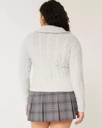Πλεκτό πουλόβερ Hollister Comfy Cloud με φερμουάρ
