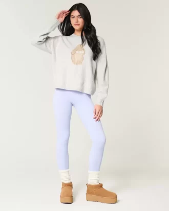 Πουλόβερ Hollister Comfy Cloud Bunny Graphic Crew