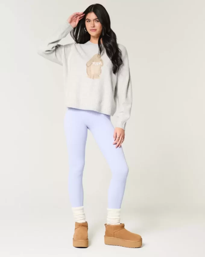 Πουλόβερ Hollister Comfy Cloud Bunny Graphic Crew Πουλόβερ Hollister Comfy Cloud Bunny Graphic Crew