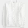 Πουλόβερ Hollister Comfy Cloud Cable-Knit Crew Πουλόβερ Hollister Comfy Cloud Cable-Knit Crew