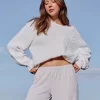 Πουλόβερ Hollister Comfy Cloud Cable-Knit Crew Πουλόβερ Hollister Comfy Cloud Cable-Knit Crew