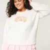 Hollister Comfy Cloud Croissant Graphic Crew πουλόβερ Hollister Comfy Cloud Croissant Graphic Crew πουλόβερ