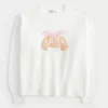 Hollister Comfy Cloud Croissant Graphic Crew πουλόβερ Hollister Comfy Cloud Croissant Graphic Crew πουλόβερ