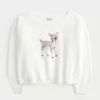 Γραφικό πουλόβερ Hollister Comfy Cloud Easy Off-the-Shoulder Deer Γραφικό πουλόβερ Hollister Comfy Cloud Easy Off-the-Shoulder Deer