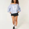 Γραφικό πουλόβερ Hollister Comfy Cloud Easy Off-the-Shoulder Number Γραφικό πουλόβερ Hollister Comfy Cloud Easy Off-the-Shoulder Number