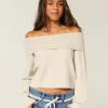 Πουλόβερ Hollister Comfy Cloud Foldover Off-the-Shoulder Πουλόβερ Hollister Comfy Cloud Foldover Off-the-Shoulder