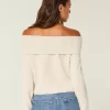 Πουλόβερ Hollister Comfy Cloud Foldover Off-the-Shoulder Πουλόβερ Hollister Comfy Cloud Foldover Off-the-Shoulder
