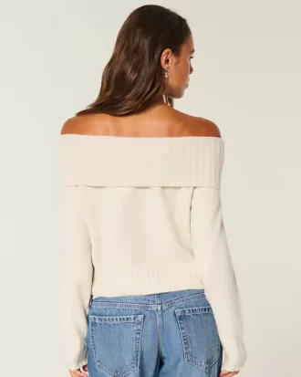 Πουλόβερ Hollister Comfy Cloud Foldover Off-the-Shoulder