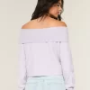 Πουλόβερ Hollister Comfy Cloud Foldover Off-the-Shoulder Πουλόβερ Hollister Comfy Cloud Foldover Off-the-Shoulder
