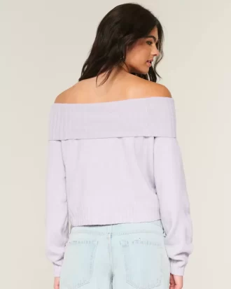 Πουλόβερ Hollister Comfy Cloud Foldover Off-the-Shoulder